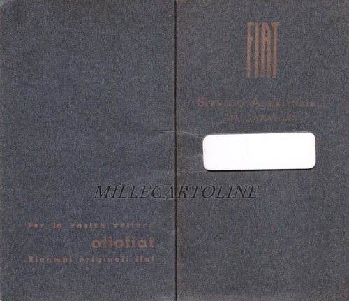 Tesserino servizio fiat - fiat,
