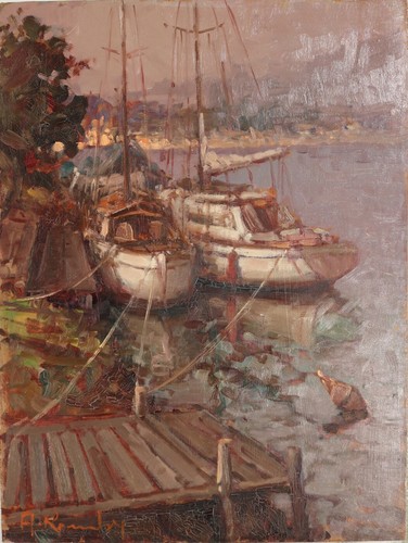 Angelo romby olio masonite - olio, su