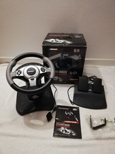 Volante e pedali per ps1 della MCLAREN Steering wheel double tremor TESTATO 