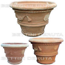 Vaso Fioriera in Terracotta Toscano Umbro decorato Piante Agrumi Resistente Gelo