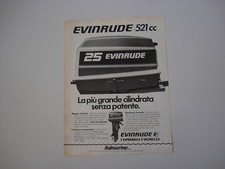advertising Pubblicità 1980 MOTORE FUORIBORDO EVINRUDE 25