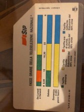  Scheda telefonica SIP  " FASCIA ORARIA " 1989