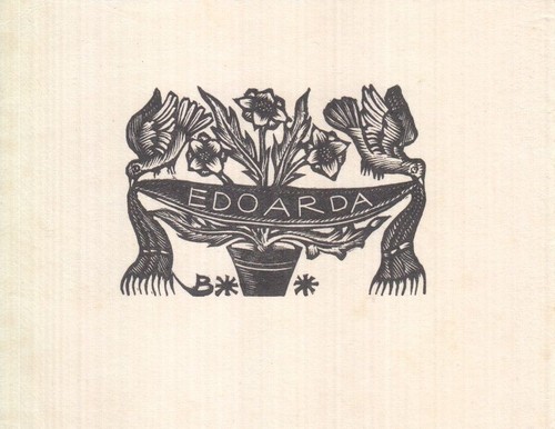 Exlibris bookplate holzschnitt - exlibris,