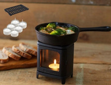 Mini set lampada stufa a legna