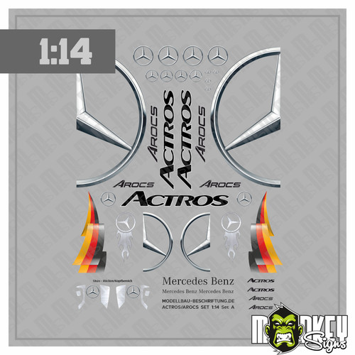 Set adesivi mercedes benz 14 - adesivi,