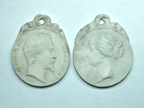 Paire médaillon biscuit - paire,