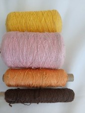 LOT OF 5 BALLS PURE WOOL YARN