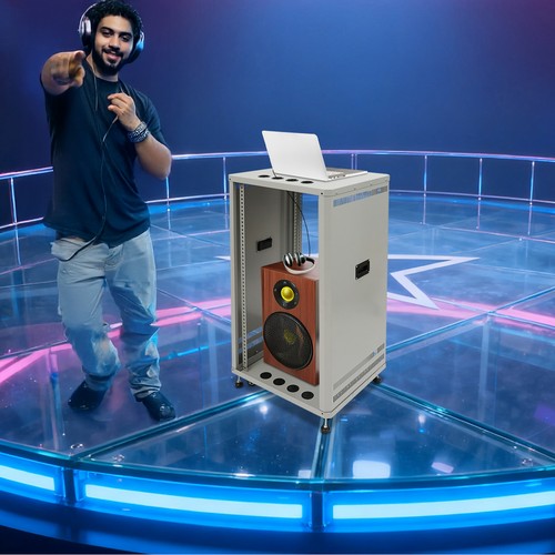 Supporto mixer rolling 22u - dj,