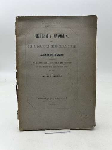 Bibliografia manzoniana ossia