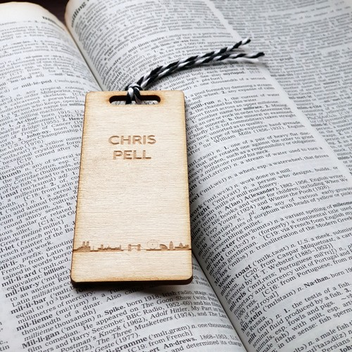 Personalised wooden bookmark - personalised,