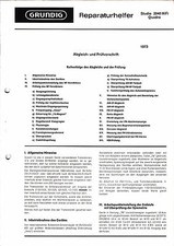 Service manual for Grundig