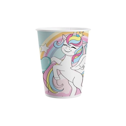 Bicchieri 200ml unicorno mix - bicchieri,