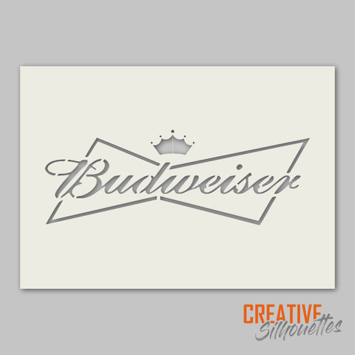 Stencil birra budweiser 190 - stencil,