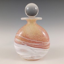 Bottiglia profumo FIRMATA Gozo Maltese vintage vetro 'Sunshine'