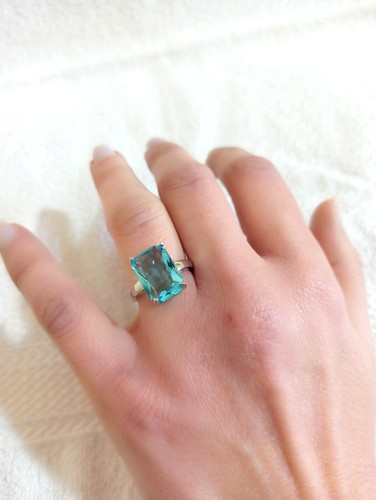 Anello acquamarina donna - anello, in