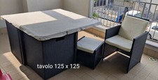 Set tavolo e sedie da giardino - come nuovo