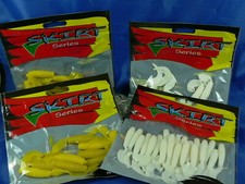 4 buste (50pz tot.) grub gomma Maver series 3x60-1x50mm spinning trota bass SL24