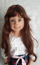 Bambola artistica "Kicky" Monika Levenig, vinile pieno 