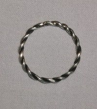 Anello / Fedina Corda / Intreccio semplice ~Argento 925~