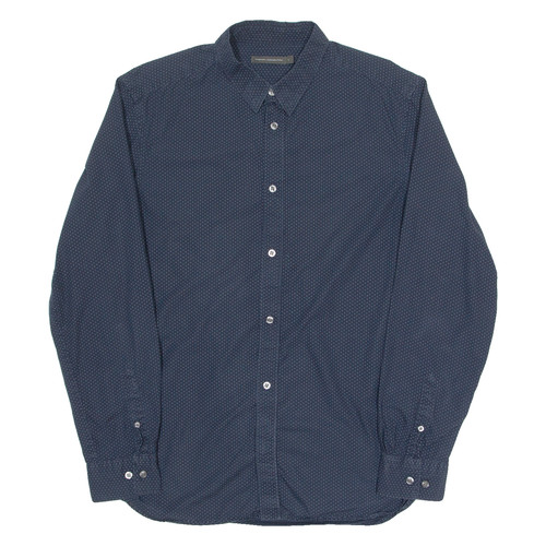 Camicia blu pois - camicia, uomo