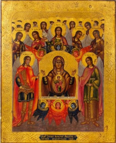 Antica icona russa sinassi - antica,