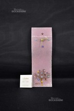 Orologio Da Parete Sospiri Venezia Onda Rosa Con Murrine E Foglia Oro 28x10 Cm