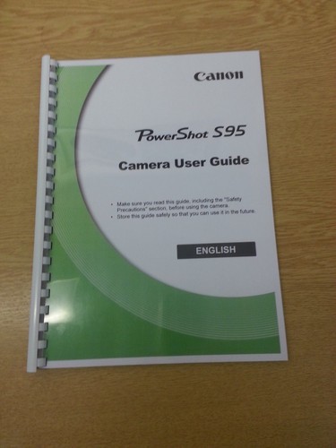 Canon powershot s95 manuale - powershot,