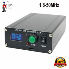 Sintonizzatore antenna automatico 100W 1,8-50MHz con 0,96" OLED ATU100 assemblato con guscio