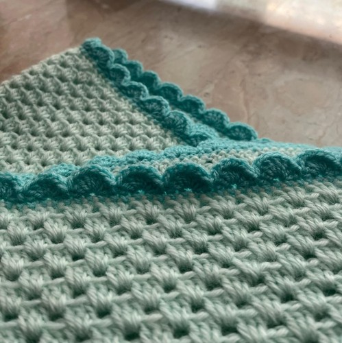 Coperta uncinetto carrozzina