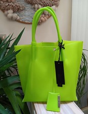 Gianni Chiarini Firenze GUM Borsa a mano Tote Bag - Chartruesse PVC - Nuova con etichette!