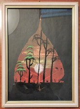 Quadro parete foglia di - parete, su