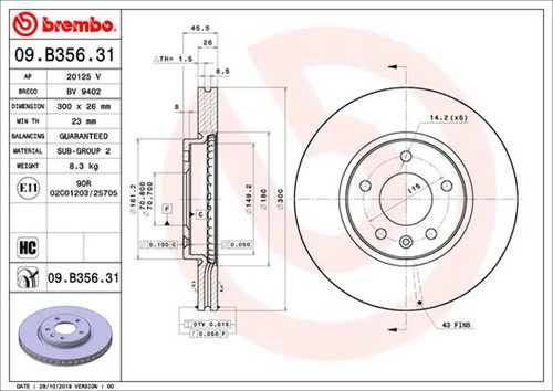Set freni disco - set, brembo