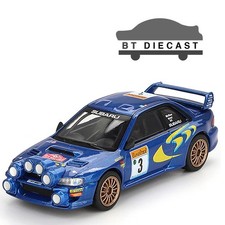 MINI GT SUBARU IMPREZA WRC 98 #3 1/64 1998 RALLY MONTE-CARLO 3° POSTO MGT00975