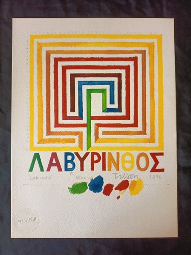 Joe tilson azzurro colori - tilson, i