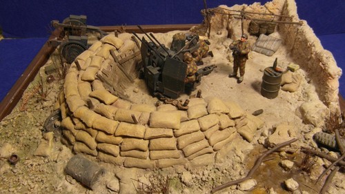 Diorama scala postazione - scala, 1:35
