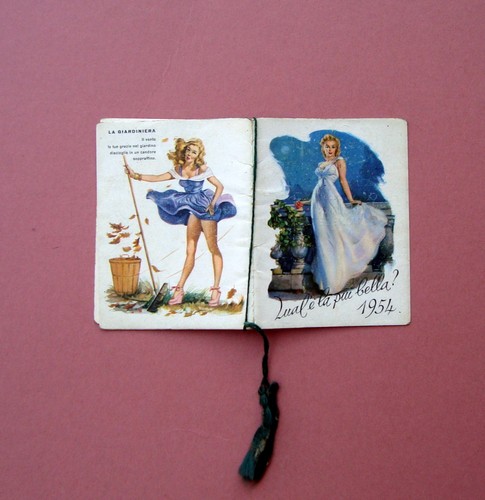 Calendarietto barbiere 1954