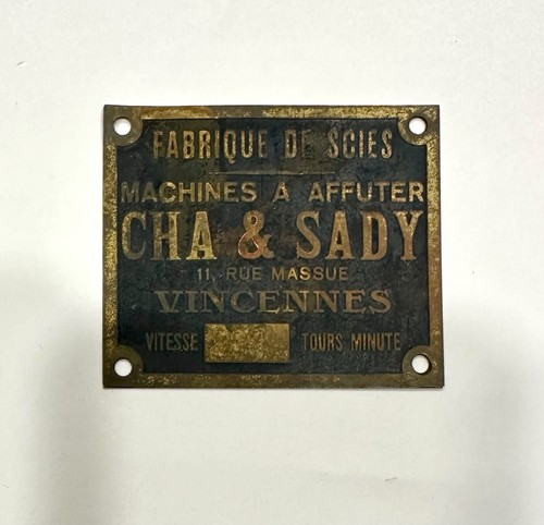 Targhetta industriale vintage - industriale,