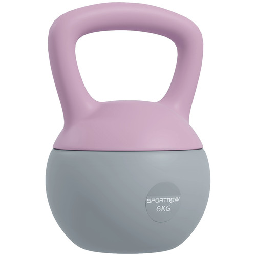 Kettlebell 6kg viola - e, grigio
