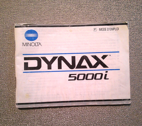 Minolta dynax 5000i mode - minolta,
