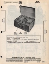 Elcor - Tape Recorder - Model 15  - Photo Fact Folder - 1951