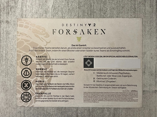 Cartolina destiny gioco - cartolina, 2