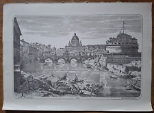 ROMA CASTEL SANT'ANGELO stampa su carta