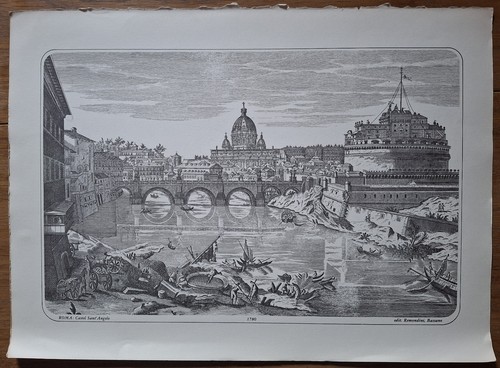 Roma castel sant angelo stampa - roma, sant'angelo
