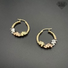 Orecchini a cerchio in oro 14