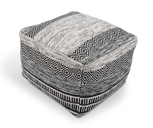 Pouf quadrato nero - , geometrico
