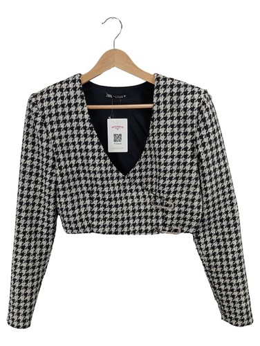 Zara blazer corto donna nero - corto,