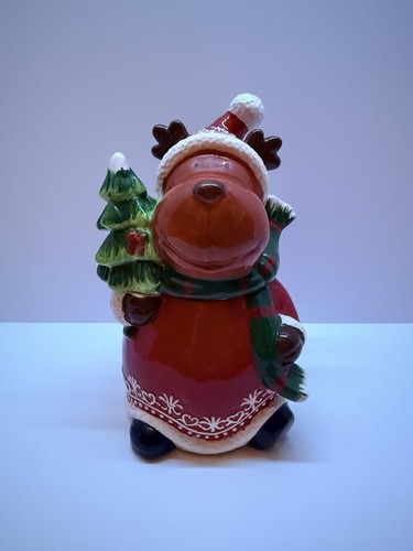 Biscottiera ceramica renna