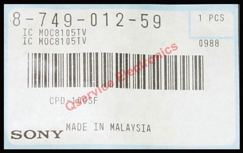 Sony 874901259 moc8105 tv - sony, ic