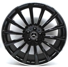 4 cerchi lega mercedes glc amg coupè r20 nero bordo diamantato lt004338