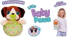 Baby Paws Mini Cuccioli,Border Collie Peluche Interattivo con Suoni,10 mesi+IMC